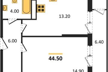Фото №1: 1-комнатная квартира 44 м² - Краснодар, мкр. Черёмушки, 