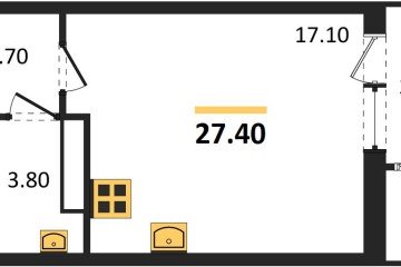 Фото №1: Студия 27 м² - Краснодар, мкр. Черёмушки, 