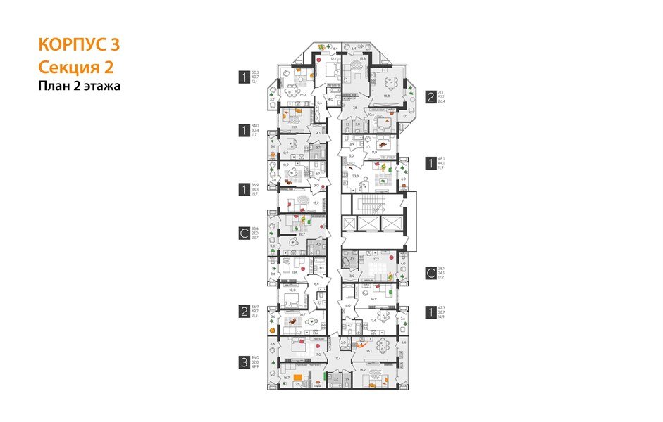 Фото №4: 1-комнатная квартира 42 м² - Краснодар, жилой комплекс Рекорд, Карасунский внутригородской округ, Центральный внутригородской округ, мкр. Черёмушки