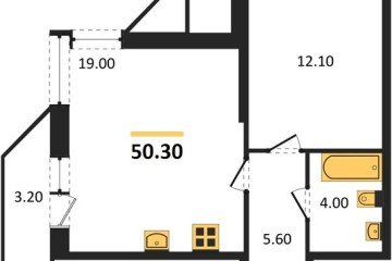 Фото №1: 1-комнатная квартира 50 м² - Краснодар, мкр. Черёмушки, 