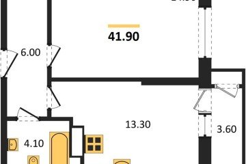 Фото №1: 1-комнатная квартира 41 м² - Краснодар, мкр. Черёмушки, 