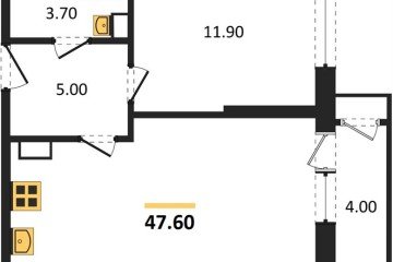 Фото №1: 1-комнатная квартира 47 м² - Краснодар, мкр. Черёмушки, 