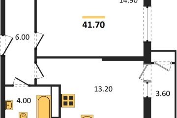 Фото №1: 1-комнатная квартира 41 м² - Краснодар, мкр. Черёмушки, 