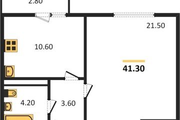 Фото №1: 1-комнатная квартира 41 м² - Краснодар, мкр. жилой комплекс Нeo-квартал Красная Площадь, 