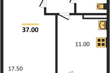 Фото №1: 1-комнатная квартира 37 м² - Краснодар, мкр. Прикубанский внутригородской округ, 