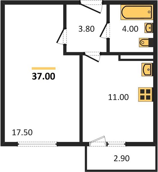 Фото №1: 1-комнатная квартира 36 м² - Краснодар, мкр. Прикубанский внутригородской округ