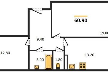 Фото №1: 2-комнатная квартира 61 м² - Краснодар, мкр. Прикубанский внутригородской округ, 