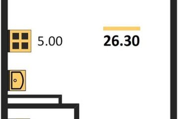 Фото №1: Студия 26 м² - Краснодар, мкр. Прикубанский внутригородской округ, 