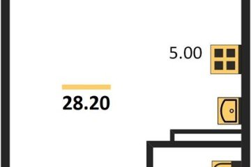 Фото №1: Студия 28 м² - Краснодар, мкр. Прикубанский внутригородской округ, 