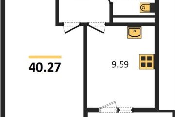 Фото №1: 1-комнатная квартира 40 м² - Краснодар, мкр. Хлопчато-бумажный Комбинат, ул. Уральская, 100/6