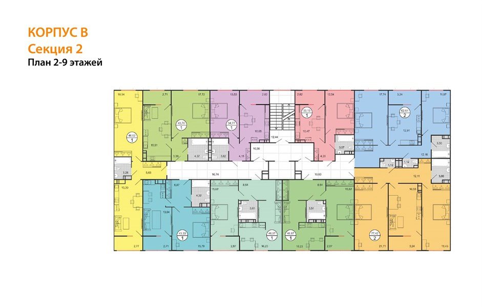 Фото №4: 1-комнатная квартира 46 м² - Краснодар, жилой комплекс Событие, мкр. Прикубанский внутригородской округ