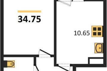 Фото №1: 1-комнатная квартира 34 м² - Краснодар, мкр. жилой комплекс Событие, 