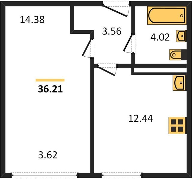 Фото №1: 1-комнатная квартира 36 м² - Краснодар, Центральный внутригородской округ, мкр. Черёмушки