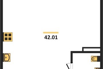 Фото №1: 1-комнатная квартира 42 м² - Краснодар, мкр. Черёмушки, 