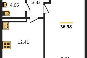 Фото №1: 1-комнатная квартира 37 м² - Краснодар, мкр. Черёмушки, 