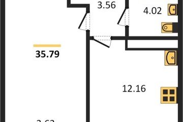 Фото №1: 1-комнатная квартира 36 м² - Краснодар, мкр. Черёмушки, 