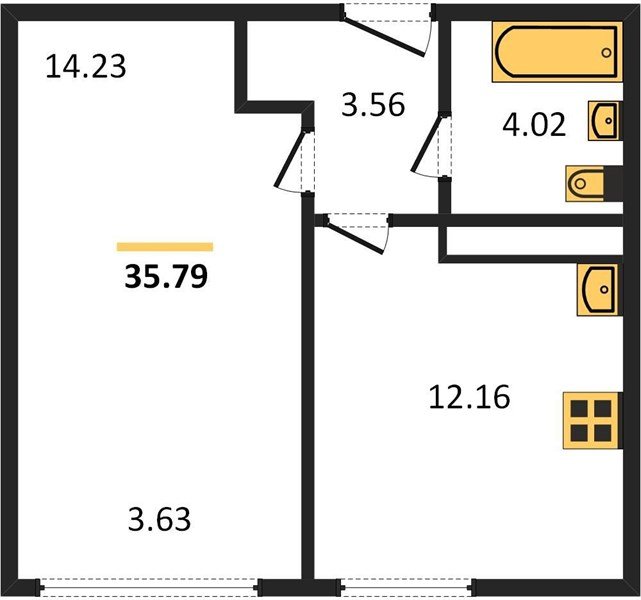 Фото №1: 1-комнатная квартира 36 м² - Краснодар, Центральный внутригородской округ, мкр. Черёмушки