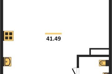 Фото №1: 1-комнатная квартира 41 м² - Краснодар, мкр. Черёмушки, 