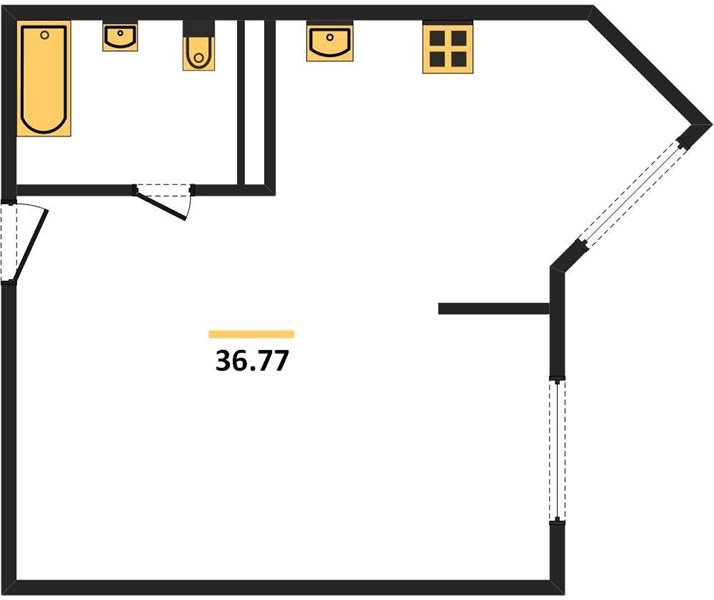 Фото №1: 1-комнатная квартира 36 м² - Краснодар, Центральный внутригородской округ, мкр. Черёмушки