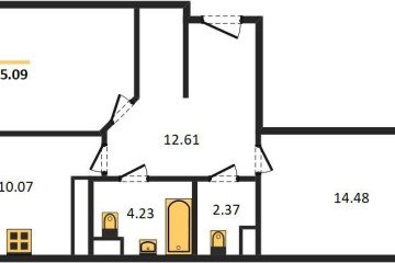 Фото №1: 2-комнатная квартира 65 м² - Краснодар, мкр. Черёмушки, 