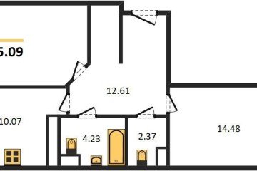 Фото №1: 2-комнатная квартира 65 м² - Краснодар, мкр. Черёмушки, 