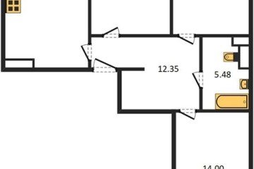 Фото №1: 3-комнатная квартира 84 м² - Краснодар, мкр. Черёмушки, 