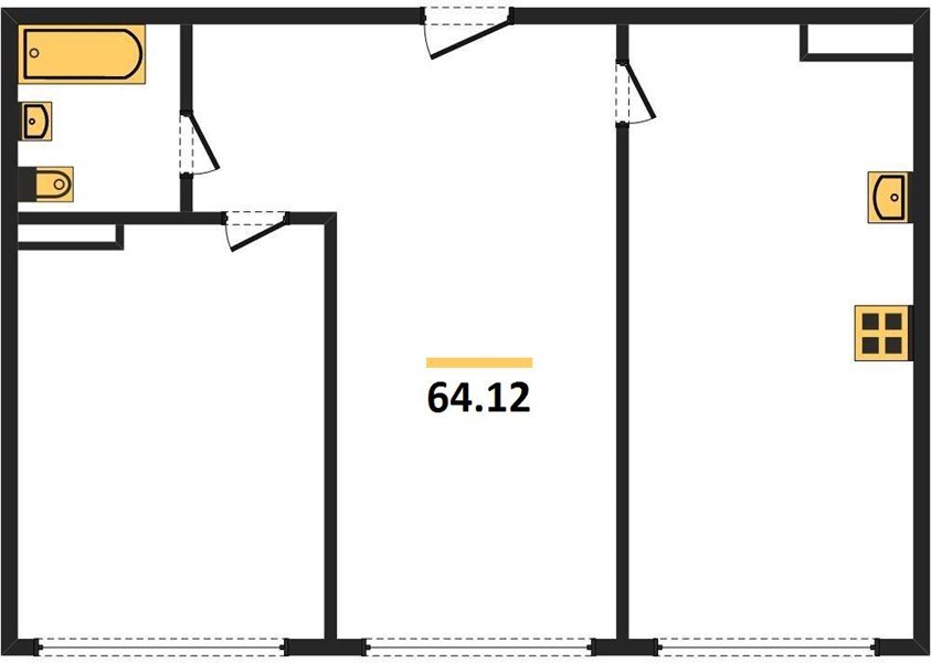 Фото №1: 2-комнатная квартира 64 м² - Краснодар, Черёмушки