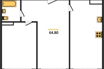 Фото №1: 2-комнатная квартира 64 м² - Краснодар, мкр. Черёмушки, 