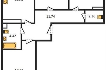 Фото №1: 3-комнатная квартира 85 м² - Краснодар, мкр. Черёмушки, 