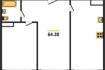 Фото №1: 2-комнатная квартира 64 м² - Краснодар, мкр. Черёмушки, 