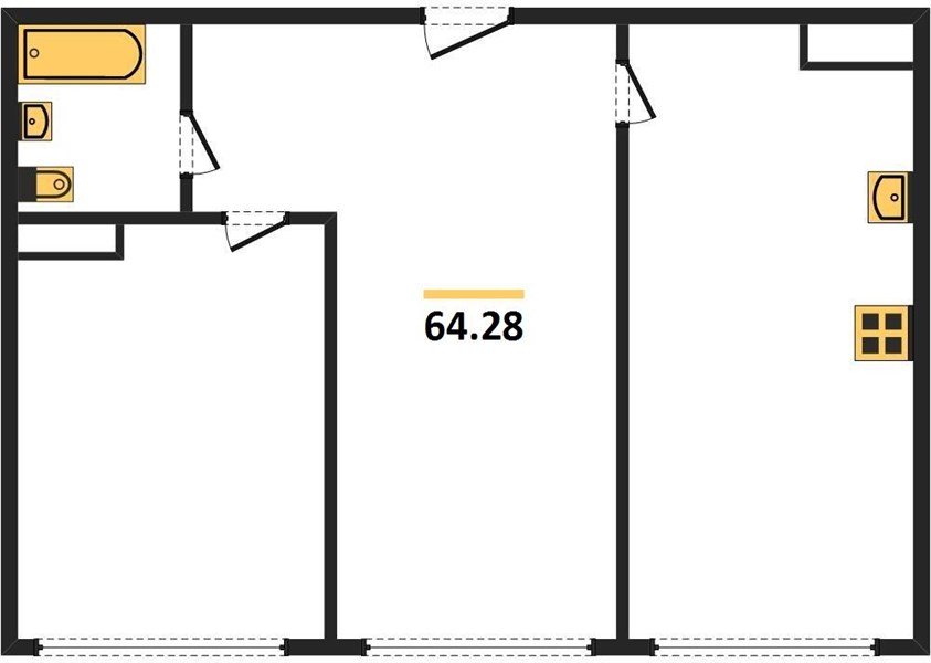 Фото №1: 2-комнатная квартира 64 м² - Краснодар, Центральный внутригородской округ, мкр. Черёмушки