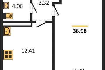 Фото №1: 1-комнатная квартира 37 м² - Краснодар, мкр. Черёмушки, 