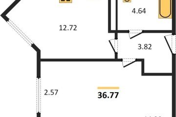 Фото №1: 1-комнатная квартира 36 м² - Краснодар, мкр. Черёмушки, 