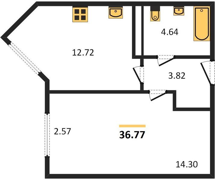 Фото №1: 1-комнатная квартира 36 м² - Краснодар, Центральный внутригородской округ, мкр. Черёмушки