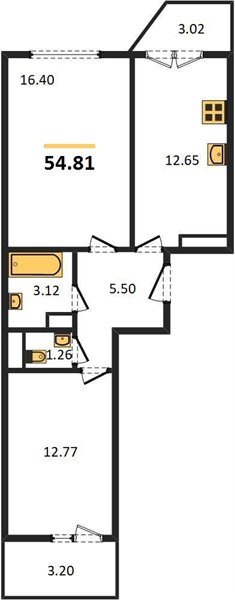 Фото №1: 2-комнатная квартира 55 м² - Краснодар, Прикубанский внутригородской округ, мкр. Музыкальный, ул. имени И.И. Дунаевского