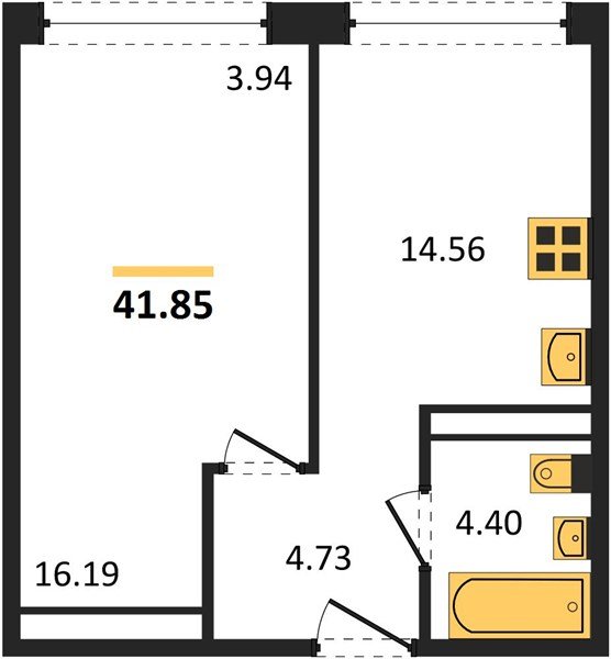 Фото №1: 1-комнатная квартира 42 м² - Краснодар, Центральный внутригородской округ, мкр. Черёмушки