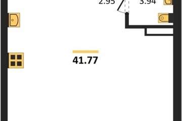 Фото №1: 1-комнатная квартира 41 м² - Краснодар, мкр. Черёмушки, 