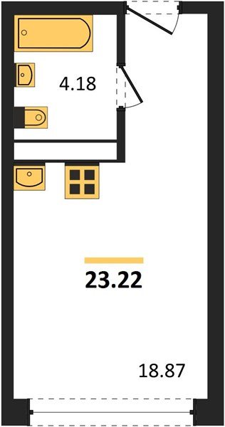 Фото №1: Студия 23 м² - Краснодар, Центральный внутригородской округ, мкр. Черёмушки