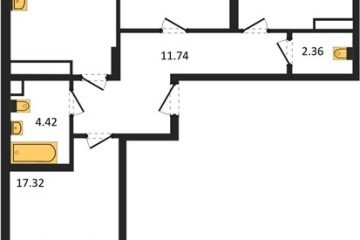 Фото №1: 3-комнатная квартира 85 м² - Краснодар, мкр. Черёмушки, 