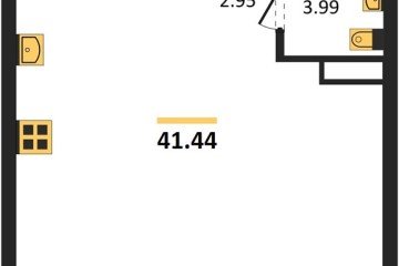 Фото №1: 1-комнатная квартира 41 м² - Краснодар, мкр. Черёмушки, 