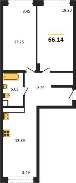 Фото №1: 2-комнатная квартира 66 м² - Краснодар, Центральный внутригородской округ, мкр. Черёмушки