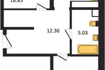 Фото №1: 2-комнатная квартира 66 м² - Краснодар, мкр. Черёмушки, 