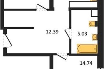 Фото №1: 2-комнатная квартира 67 м² - Краснодар, мкр. Черёмушки, 