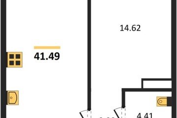 Фото №1: 1-комнатная квартира 41 м² - Краснодар, мкр. Черёмушки, 
