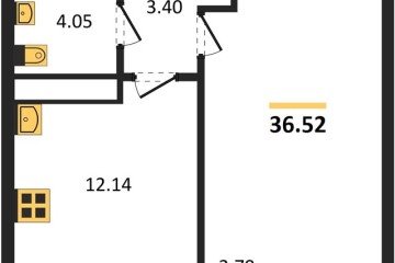 Фото №1: 1-комнатная квартира 36 м² - Краснодар, мкр. Центральный внутригородской округ, 