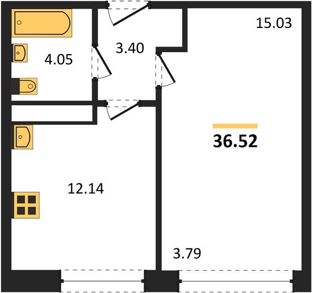 Фото №1: 1-комнатная квартира 36 м² - Краснодар, Черёмушки, мкр. Центральный внутригородской округ