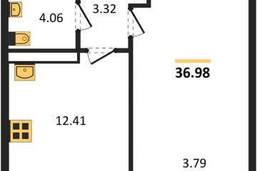Фото №1: 1-комнатная квартира 37 м² - Краснодар, мкр. Центральный внутригородской округ, 