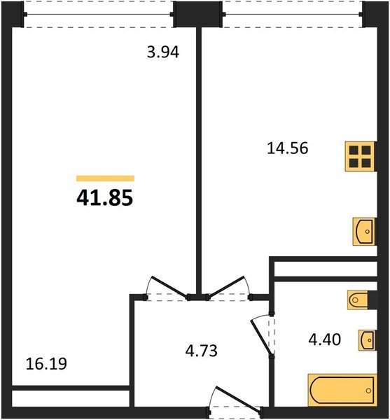Фото №1: 1-комнатная квартира 42 м² - Краснодар, Черёмушки, мкр. Центральный внутригородской округ