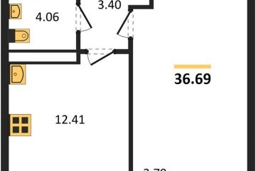 Фото №1: 1-комнатная квартира 36 м² - Краснодар, мкр. Центральный внутригородской округ, 