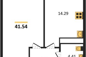 Фото №1: 1-комнатная квартира 41 м² - Краснодар, мкр. Центральный внутригородской округ, 